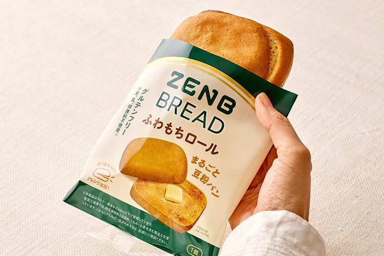グルテンフリー&糖質オフの「ZENBブレッド ふわもちロール」新登場