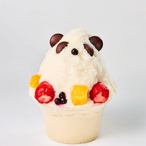 100%植物性「パンダかき氷」大泉工場の直営カフェ2店舗で販売