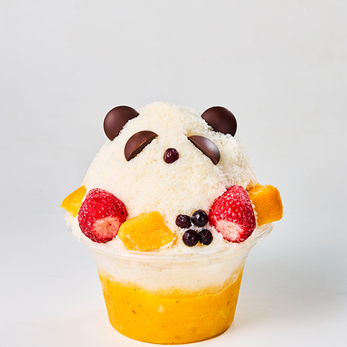 100%植物性「パンダかき氷」大泉工場の直営カフェ2店舗で販売